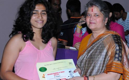 Ms. Mamta Sharma , Hon’ble Chairperson, NCW, was the Chief Guest at “Durlabhji Junior Squash Championship 2012 in association with Jaipur Club Ltd.” organised by Surbhi Misra Sports Foundation(SMSF)