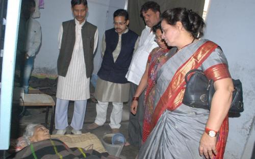 Mrs. Nirmala Samant Prabhavalkar visited Varanasi as per the National Commission for Women’s mandate to assess the infrastructure and living conditions of the inmates of the government run dwelling places for women