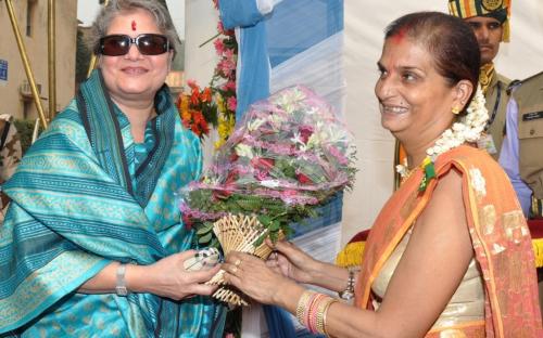 Ms. Mamta Sharma, Hon’ble Chairperson, NCW was the chief Guest and inaugurated the welfare exhibition; organize by Himveer Wives Welfare 