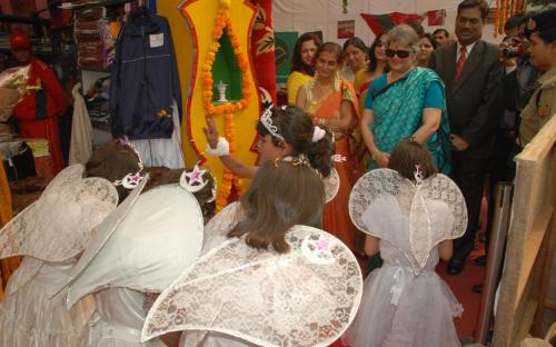 Ms. Mamta Sharma, Hon’ble Chairperson, NCW was the chief Guest and inaugurated the welfare exhibition; organize by Himveer Wives Welfare 