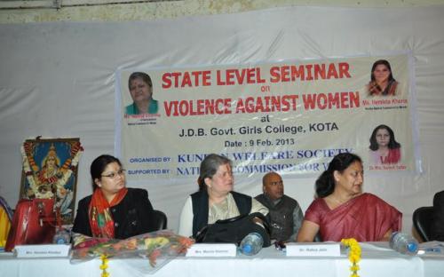 Hon’ble Chairperson along with Member Hemlata Kheria were the chief guest at State Level seminar on “Violence Against Women” at Kota, Rajasthan