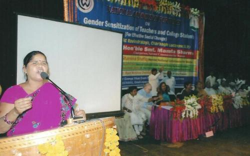 Ms. Mamta Sharma, Chairperson, NCW and Ms. Shamina Shafiq, Member, NCW delivered a lecture during National Level Seminar which was organized by an NGO in collaboration with NCW at Lucknow