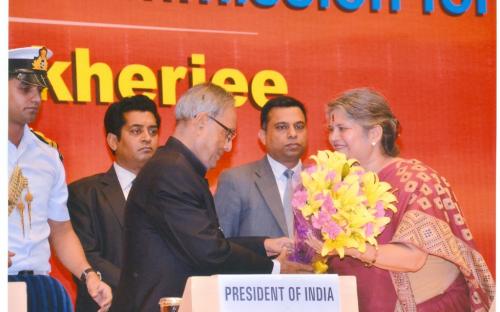 NCW organized a ceremony to mark the laying of foundation stone of “Nirbahaya Bhawan” permanent headquarters of the Commission by Shree Pranab Mukharjee, Honrable President of India