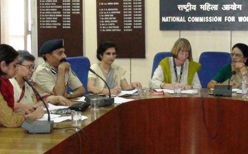 Hon'ble Chairperson, NCW at the meeting of the working group with UNIFEM