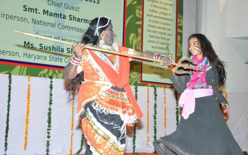 Smt. Mamta Sharma, Hon’ble Chairperson, NCW was the chief guest at the launching of the campaign “Building a Safe City for Women”