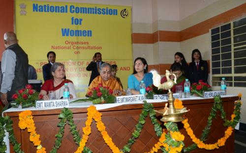 Hon'ble Chairperson organized a two-day National Consultation on 27th and 28th of February, 2014 at Jaipur, Rajasthan on "Prohibition of Atrocities against Women by Dehumanizing and Stigmatizing them in public"