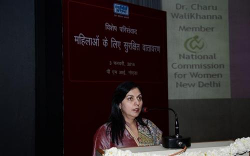 Smt. Mamta Sharma, Hon'ble Chairperson, NCW was Chief Guest at Inauguration of the Workshop on "Prevention of Sexual Harassment at the Workplace"