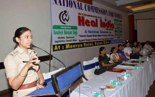 Dr. Charu WaliKhanna, Member, NCW, Guest of Honour at NCW National Seminar on “Violence Against Women Mainly focusing on Safety of Women at Public Places and Education Centers” 