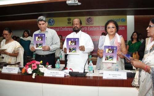 On the occasion of launching the booklet published by Assam State Commission for Women on "Crime Against Women and Legal Provisions"