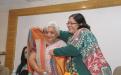 Smt. Lalitha Kumaramangalam, Hon’ble Chairperson, NCW honored social activist Smt. Janak Palta with shawl and shriphal