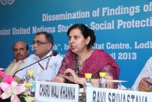 Dr Charu WaliKhanna, Member, NCW attended Dissemination of Findings of a Joint Nation Study on Social Protection Floor for India